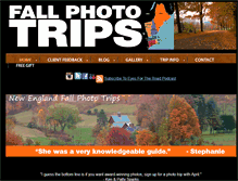 Tablet Screenshot of fallphototrips.com